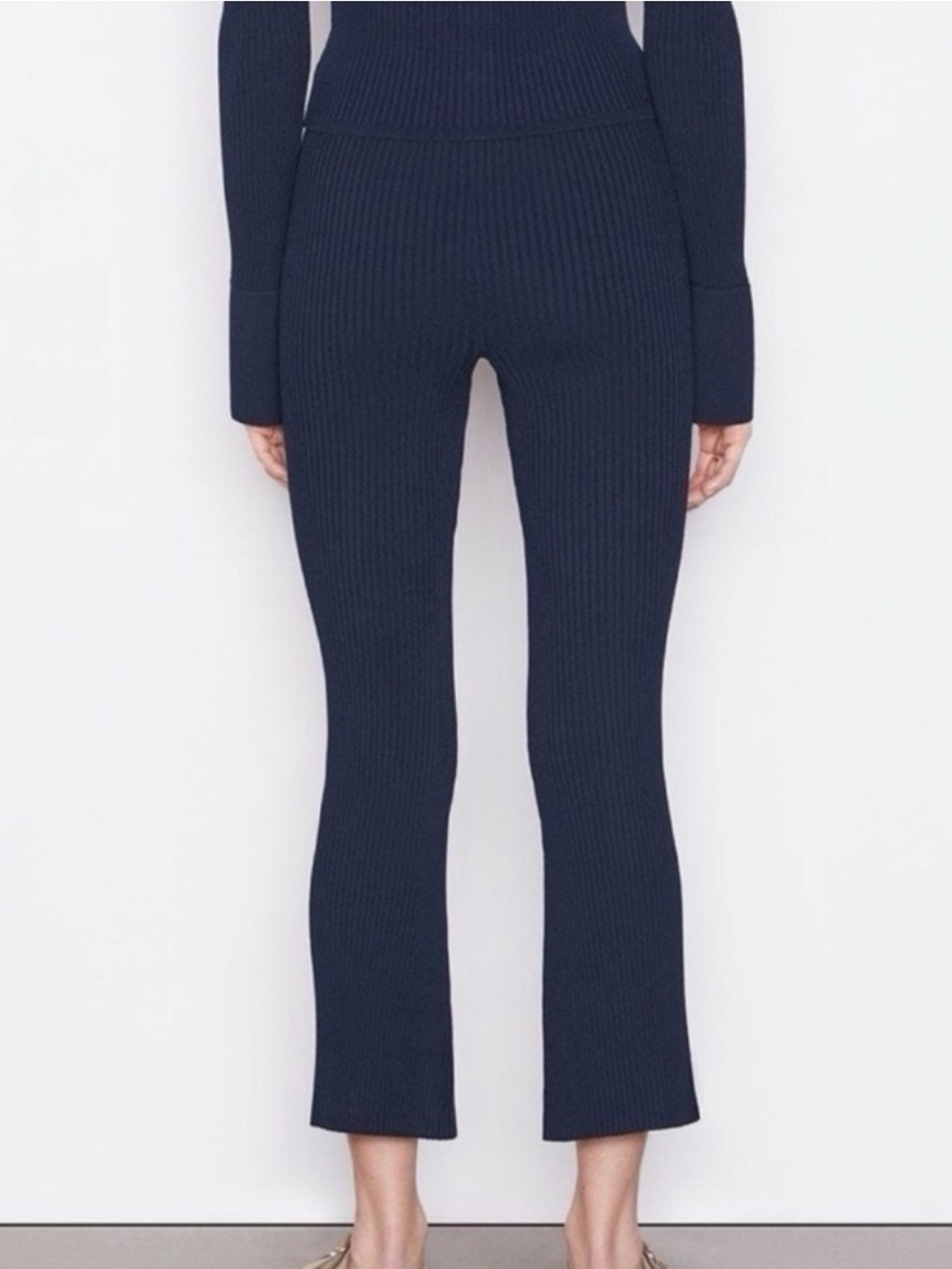 Frame Denim Navy Ribbed Button-Front Set - Picture 3 of 6